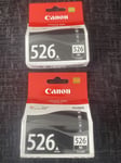 Genuine Canon CLI-526BK Black Ink Cartridge Pixma X2 MG5250 MG5300 MG5320 MG5350