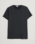 Filippa K Roll Neck Crew Neck Tee Black