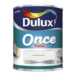 DULUX ONCE GLOSS BRILLIANT WHITE 750ML