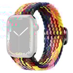 SKALO Flätat tygarmband Apple Watch SE 40mm - Flerfärgad 2