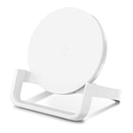 Belkin Boost Up Wireless Charging Stand 10 W, Fast Qi Wireless Charger for iPhone XS, XS Max, XR, X, 8, 8 Plus, Samsung S9, S9+ and More (AC Adapter Included), White