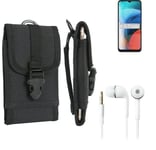 For Lenovo K13 + EARPHONES Belt bag outdoor pouch Holster case protection sleeve