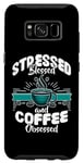 Coque pour Galaxy S8 Barista drôle stressé, béni et obsédé par le café