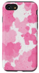 Coque pour iPhone SE (2020) / 7 / 8 Rose Rose Tie Dye Rose vif Pastel Spirale Tie-Dye Rose