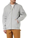 Carhartt Mens Midweight Hooded Zip-Front Sweatshirt Solid Long Sleeves Shirt - Light Grey - M