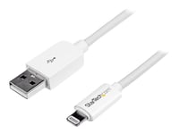 Startech.Com 2 M Usb Till Lightning-Kabel - Lång Iphone/Ipad/Ipod-Laddningskabel - Lightning Till Usb-Kabel - Apple Mfi-Certifierad - Vit - Lightning-Kabel - Lightning Hane Till Usb Hane - 2 M - Dubbelt Skärmad - Vit - För P/N: Kitbxavhdpeu, Kitbxav