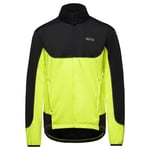 GOREWEAR C5 GORE® WINDSTOPPER® Thermo Trail Jacket, Black/Neon Yellow, XXL