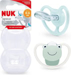 NUK Space Baby Dummy | 0-6 Months | Soothers with Extra Ventilation for Sensiti