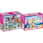 Playmobil - Grande Maison Moderne - 70205, 6, Coloré & Salle de Bain avec Baignoire - 70211
