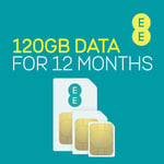 EE 120GB Pay As You Go Data Only Sim Card