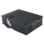 Vidéoprojecteur LED Télécommande 1200 Lumens Support 1080P HDMI Windows Mac Noir - YONIS