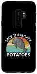 Coque pour Galaxy S9+ Save The Floaty Potatoes Manatee Ocean Sea Chubby Retro Swim