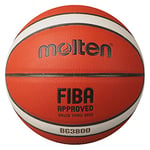 Molten Ballon de basket BG3800, intérieur, approuvé par la FIBA, cuir composite, taille 7, convient aux garçons 14 ans et adultes