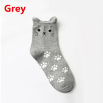 Women's Socks Cotton Tube Candy Color Grey