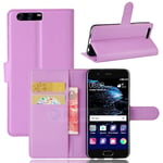 huawei Huawei P10 Plus PU Wallet Case Purple