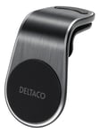 DELTACO magnetic car holder, angled air vent mount, for mobile, black