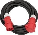 Brennenstuhl CEE förlängningskabel IP44 (25m kabel, H07RN-F 5G6.0, 400V/32A 5-polig med CEE-kontakt och uttag, för utomhusbruk IP44, tillverkad i Tysk