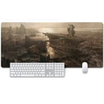 Mouse Mat Fallout 76 XXL Anime Mouse Pad, Speed Gaming Mouse Mat, Extra Large 900 x 400 x 3mm, Water-Resistant Mousepad with Non-Slip Rubber Base,Smooth Cloth Surface for computer PC, L
