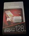 Samsung Evo Plus 128GB UHS-1 Micro SDXC Card 90MB/s & Adapter