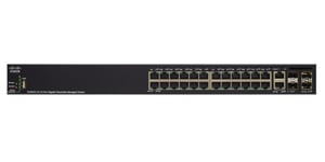 CISCO – SMB SG350X-24MP, Switch, Managed, 24 x 10/100/1000 (PoE+) (SG350X-24MP-K9-EU)