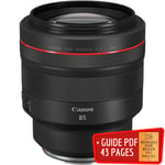 Canon RF 85mm f/1,2L USM + Guide PDF ""20 TECHNIQUES POUR RÉUSSIR VOS PHOTOS