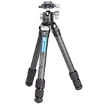 Leofoto - Ranger - Carbon Tripod including Ball Head - Lightweight - Legs adjustable in 3 Angles - Ideal for Macro Photography - LS-253CM+LH-30