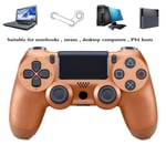 HALASHAO PS4 Controller Camouflage, PS4 Controller for Playstation 4, PS4 Wireless Bluetooth Game Controller Joystick Gmaepad with high precision touchpad,Bronze,snowflake