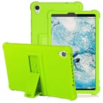 YGoal Silicone Case for Lenovo Tab M8 - Light Weight Kids Friendly Soft Shock Proof Protective Cover for Lenovo Smart Tab M8, Green