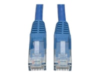 Eaton Tripp Lite Series Cat6 Gigabit Snagless Molded (UTP) Ethernet Cable (RJ45 M/M), PoE, Blue, 1 ft. (0.31 m), 50-Piece Bulk Pack - Cordon de raccordement - RJ-45 (M) pour RJ-45 (M) - 30.5 cm -...