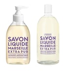 COMPAGNIE DE PROVENCE - Liquid Marseille Soap Aromatic Lavender 300 ml + Refill 1000