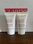 Brand New Sealed Clarins Gentle Peeling Smooth Away Cream 30ml (2x15ml)