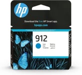 HP 3YL77AE 912 Original Ink Cartridge, Cyan, Single Pack