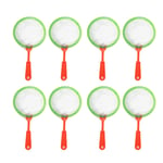 TOYANDONA Fishing Net Plastic Mini Insects Landing Net 10PCS Playing House Toy Portable Outdoor Garden Toy for Birthday Party Summer Beach (Random Color)