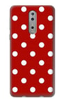 Red Polka Dots Case Cover For Nokia 8