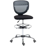 Drafting Chair, Swivel Draughtsman Chair, Mesh Fabric Desk Chair