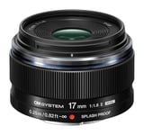 OM System Objectif M.Zuiko Grand Angle Numérique 17 mm F1.8 II, Focale Fixe Rapide pour Les Appareils Photo Système Micro Quatre-Tiers (Olympus Om-D et Pen, Panasonic G-Series), Noir