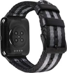 Shieranlee Compatible with Oppo watch 1 46mm strap,Soft Woven Nylon Replacement Band with Adjustable Closure