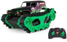 Monster Jam, Official Grave Digger Trax All-Terrain Remote Control Outdoor Vehicle, 1:15 Scale, Kids’ Toys for Boys and Girls Aged 4 and up