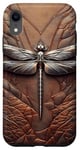 Coque pour iPhone XR Accessoire en cuir pour libellule