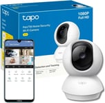Tapo Pan/Tilt Smart Security Camera, Indoor CCTV, 360° Rotational Views
