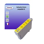 Cartouche Compatible pour Epson Stylus Photo R285, R360, R585 remplace Epson T0804 Jaune - T3AZUR