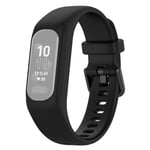 Capida Garmin Vivosmart 5 - Silikonrem Passar handleder 14-21,5 cm Svart