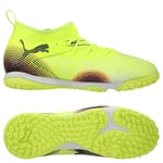 PUMA Future 8 Match + Mid TT Audacity - Gul/PUMA Svart/Sun Struck Barn - Turf (TF), storlek 35