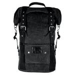 Oxford OL570 Motorcycle Motorbike Heritage Waxed Cotton Backpack Luggage Black 30L,One Size