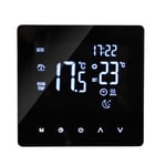 Wifi Smart Termostat Temperaturregulator för Elektrisk Värme LCD-display Touchscreen Vecko Programmerbar App-kontroll Golvvärme Termostat NO-WIFI electric heating Black