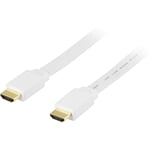 DELTACO Flat Hdmi-kabel Med Stöd För 3d 5m (hdmi-1050h)