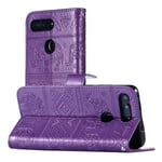 Leather phone Cover for HUAWEI Honor V20, with card slots, with landyard