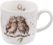 Wrendale by Royal Worcester Mug Birds of a Feather Owl, Multi-Colour