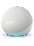 Amazon Echo Dot With Clock 5th Gen Wi-Fi Bluetooth Smart Speaker Alexa White