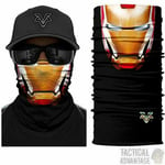 Iron Man Multi Function Scarf Snood Bandana Airsoft Face Mask Head Cover Hat Uk
